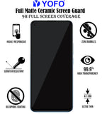 YOFO Anti Glare Matte Finish Anti-Fingerprint 9H Hammer Screen Protector for Realme 7 Pro / Realme 8 / Realme 8 Pro(Full Edge to Edge)