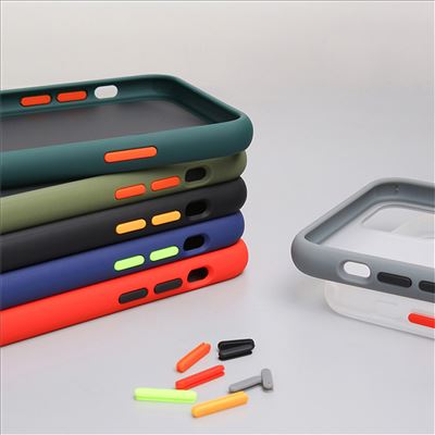 YOFO Shock Proof Translucent Smooth Smoke Back Cover for OnePlus 8 Pro