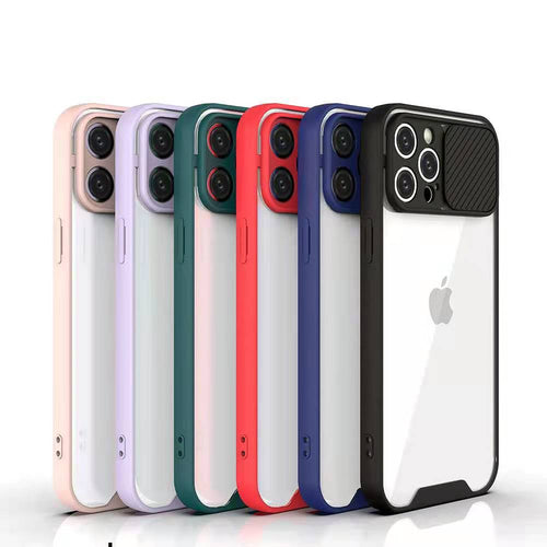 YOFO Camera Shutter Back Cover For iPhone 12 / 12PRO (6.1) With Free Mobile Stand