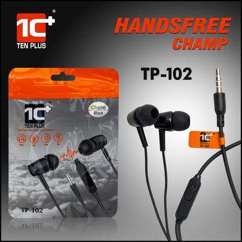 TENPLUS-TP-102 Stereo Headset with HD Sound and Extra Bass Earphone Wired Headset (White)