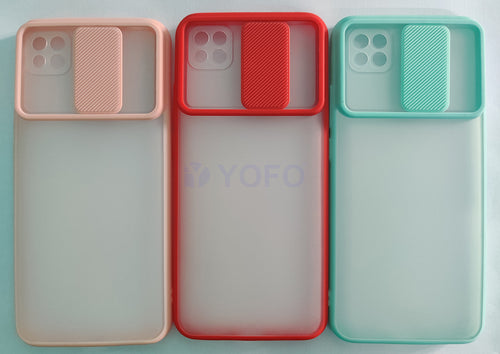 YOFO Camera Shutter Back Cover For Poco C3 With Free OTG Adapter (RED)
