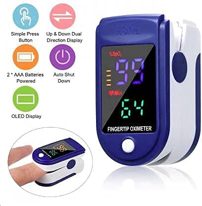 Pulse Oximeter Fingertip, Blood Oxygen Saturation Monitor Fingertip, Oximeter for Oxygen Measurement