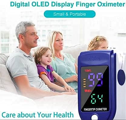 Pulse Oximeter Fingertip, Blood Oxygen Saturation Monitor Fingertip, Oximeter for Oxygen Measurement
