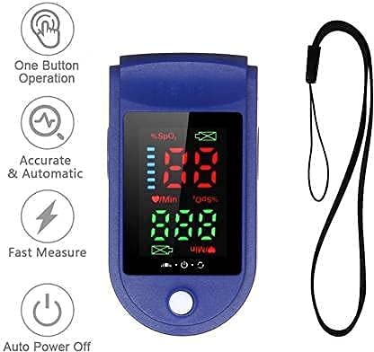 Pulse Oximeter Fingertip, Blood Oxygen Saturation Monitor Fingertip, Oximeter for Oxygen Measurement