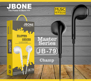YOFO JBONE JB-79 Wired In the Ear Music Hi-Fi Sound Earphone with Mic-BLACK