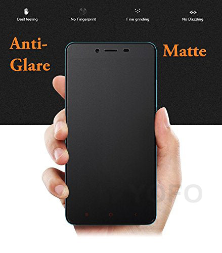 YOFO Anti Glare Matte Finish Anti-Fingerprint Screen Protector for MI Redmi 6A (Transparent)