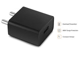 Xiaomi Mi Compatible Charger Original Mobile Charger  With 1 Meter Micro USB Charging Data Cable ( 2.4 Amp , Black )