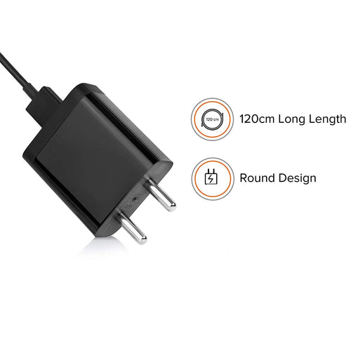 Xiaomi Mi Compatible Charger Original Mobile Charger  With 1 Meter Micro USB Charging Data Cable ( 2.4 Amp , Black )
