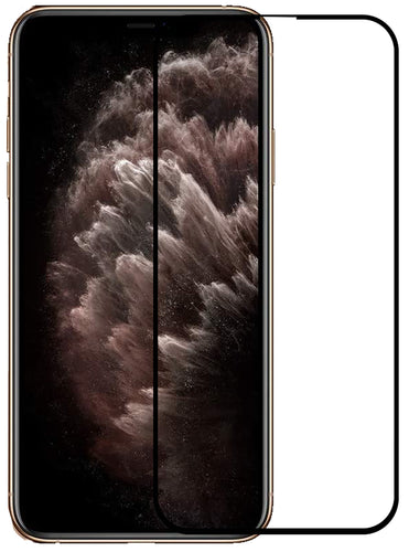 YOFO HD D+ Edge to Edge Full Screen Coverage Tempered Glass for iPhone 11 Pro Max - Full Glue Gorilla Glass (Black)