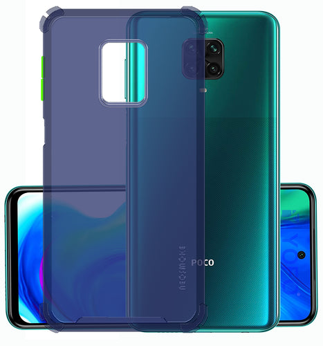 YOFO Silicon Flexible Smooth Matte Back Cover for MI Note 9 Pro/ Note 9 Pro Max/Poco M2 Pro(Blue)