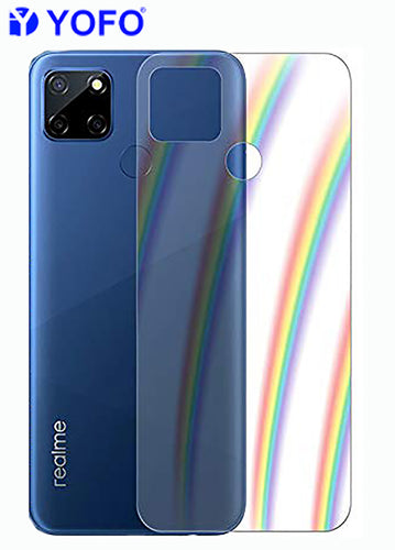 YOFO Rainbow Effect Anti Scratch Back Screen Guard for Realme C11