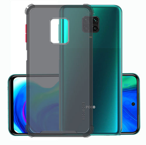 YOFO Silicon Flexible Smooth Matte Back Cover for MI Note 9 Pro/Note 9 Pro Max/Poco M2 Pro(Smoke)