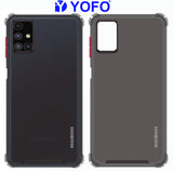 YOFO Silicon Flexible Smooth Matte Back Cover for Samsung M51(Smoke)