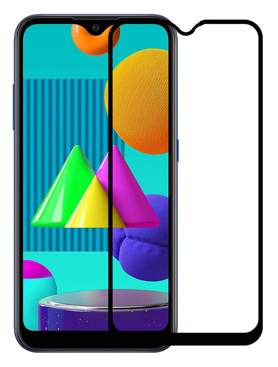YOFO HD D+ Edge to Edge Full Screen Coverage Tempered Glass for Samsung Galaxy A10/ A10s / M10 - Full Glue Gorilla Glass (Black)