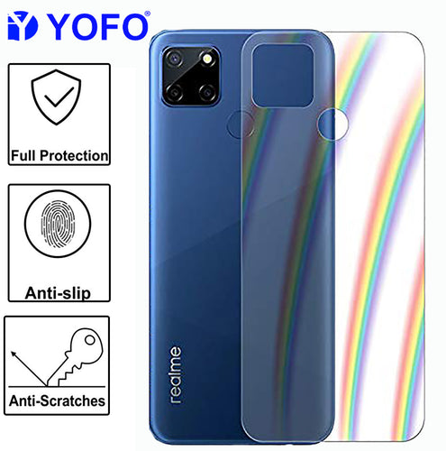 YOFO Rainbow Effect Anti Scratch Back Screen Guard for Realme C11