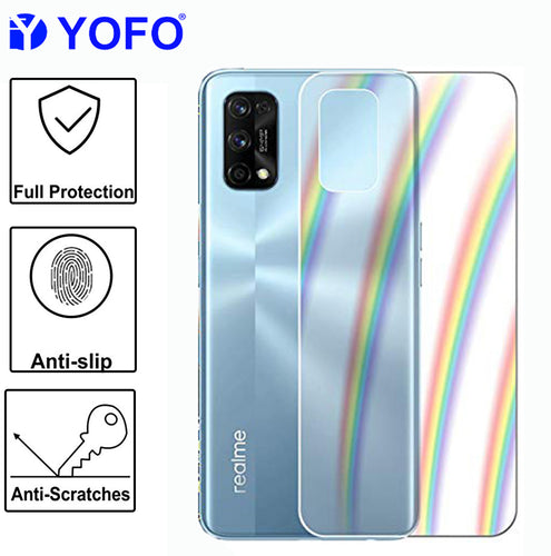 YOFO Rainbow Effect Anti Scratch Back Screen Guard for Realme 7Pro