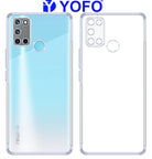 YOFO Silicon Back Cover for Realme 7i (Transparent) Camera Protection with Dust Plug