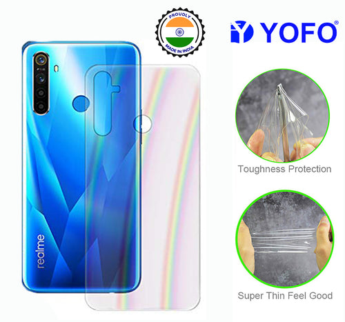 YOFO Rainbow Effect Anti Scratch Back Screen Guard for Realme 5