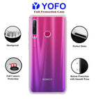 YOFO Rubber Back Cover Case for Honor 20i (Transparent) with Bumper Corner