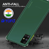 YOFO Silicon Flexible Smooth Matte Back Cover for Samsung M51(Green)