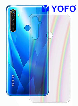 YOFO Rainbow Effect Anti Scratch Back Screen Guard for Realme 5