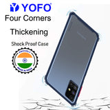 YOFO Silicon Flexible Smooth Matte Back Cover for Samsung M51(Blue)