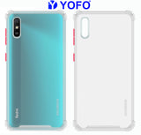 YOFO Silicon Flexible Smooth Matte Back Cover for Redmi 9A / Redmi 9i (Transparent)