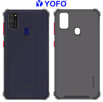 YOFO Silicon Flexible Smooth Matte Back Cover for Samsung M21 / M30s(SMOKE)