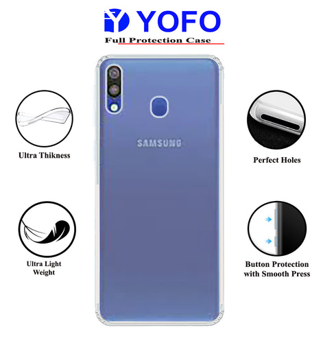 YOFO Back Cover for SAMSUNG M20 - Transparent