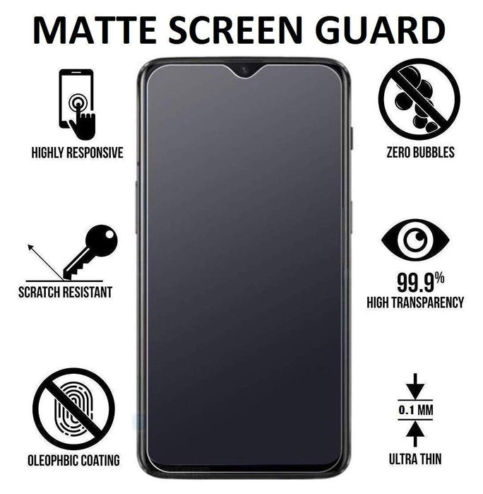 YOFO Anti Glare Matte Finish Anti-Fingerprint 9H Hammer Glass Screen Protector for Realme 5 , Realme 5S , Realme 5i