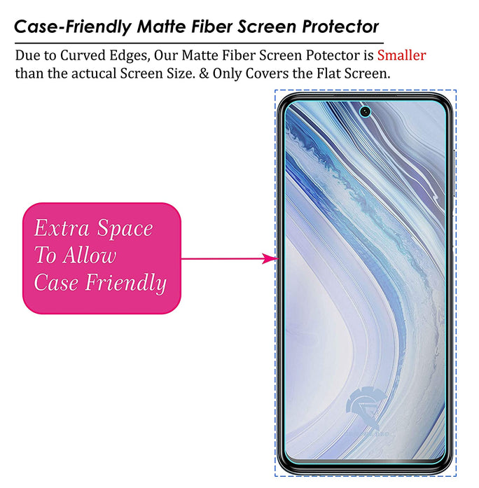 YOFO Anti Glare Matte Finish Anti-Fingerprint 9H Full Screen Screen Protector for MI Redmi Note 9 Pro / Note 9 Pro Max / POCO M2 Pro / POCO X3