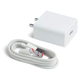 Mi 33W Sonic Charge 2.0 Charger Adapter With Type C Data Cable - White
