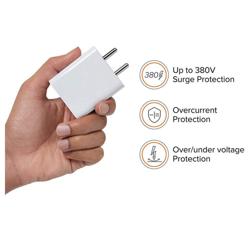 Mi 33W Sonic Charge 2.0 Charger Adapter With Type C Data Cable - White
