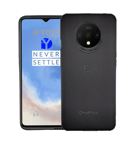 YOFO Creative Case Back Cover for OnePlus 7T Shockproof (Black)
