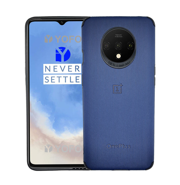 YOFO Creative Case Back Cover for OnePlus 7T Shockproof (Blue)