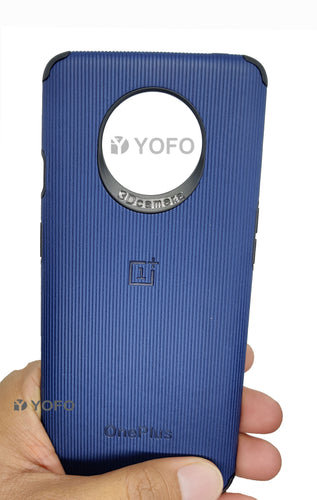 YOFO Creative Case Back Cover for OnePlus 7T Shockproof (Blue)