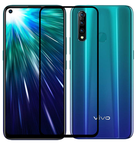 YOFO HD D+ Edge to Edge Full Screen Coverage Tempered Glass for Vivo Z1 Pro- Full Glue Gorilla Glass (Black)
