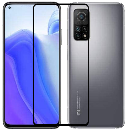 YOFO HD D+ Edge to Edge Full Screen Coverage Tempered Glass for Mi 10T - Full Glue Gorilla Glass (Black)