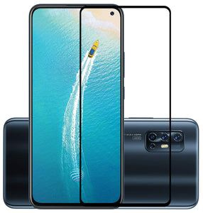 YOFO HD D+ Edge to Edge Full Screen Coverage Tempered Glass for Vivo V17 - Full Glue Gorilla Glass (Black)