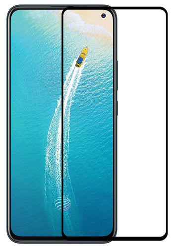 YOFO HD D+ Edge to Edge Full Screen Coverage Tempered Glass for Vivo V17 - Full Glue Gorilla Glass (Black)