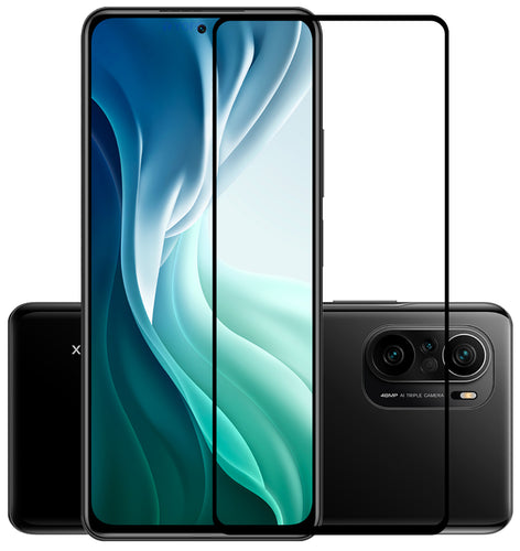 YOFO HD D+ Edge to Edge Full Screen Coverage Tempered Glass for Mi 11X - Full Glue Gorilla Glass (Black)