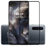 YOFO HD D+ Edge to Edge Full Screen Coverage Tempered Glass for OnePlus Nord- Full Glue Gorilla Glass (Black)