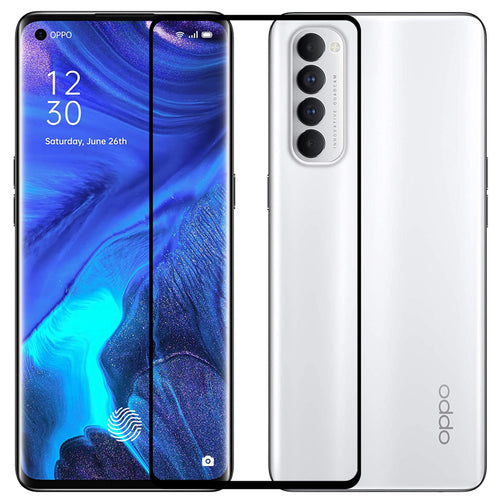 YOFO Curve Full Glue Edge to Edge Full Screen Coverage Tempered Glass for Oppo Reno 4 Pro - Full Glue Gorilla Glass (Black)