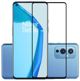 YOFO HD D+ Edge to Edge Full Screen Coverage Tempered Glass for OnePlus 9- Full Glue Gorilla Glass (Black)