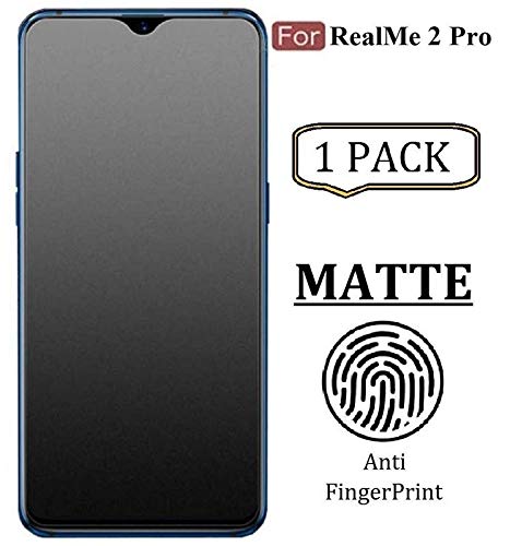 YOFO Anti Glare Matte Finish Anti-Fingerprint 9H Hammer Glass Screen Protector for Realme 2 Pro