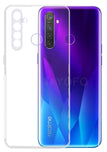 YOFO Back Cover for Realme 5Pro  (Transparent) with Dust Plug & Camera Protection