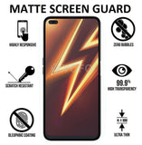 YOFO Anti Glare Matte Finish Anti-Fingerprint 9H Hammer Screen Protector for Realme 6 Pro (Full Edge to Edge)