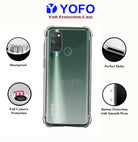 YOFO Rubber Shockproof Soft Transparent Back Cover for Realme 7i / C17 - All Sides Protection Case