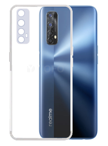 YOFO Back Cover for Realme (Transparent) with Dust Plug Camera Protection