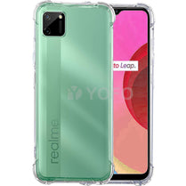 YOFO Rubber Shockproof Soft Transparent Back Cover for REALME C11 - All Sides Protection Case